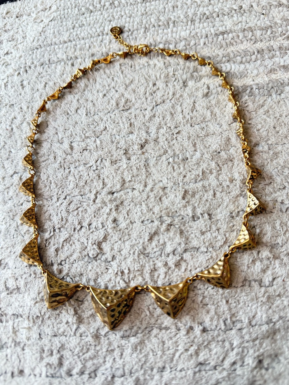 House Of Harlow Gold Triangle Necklace